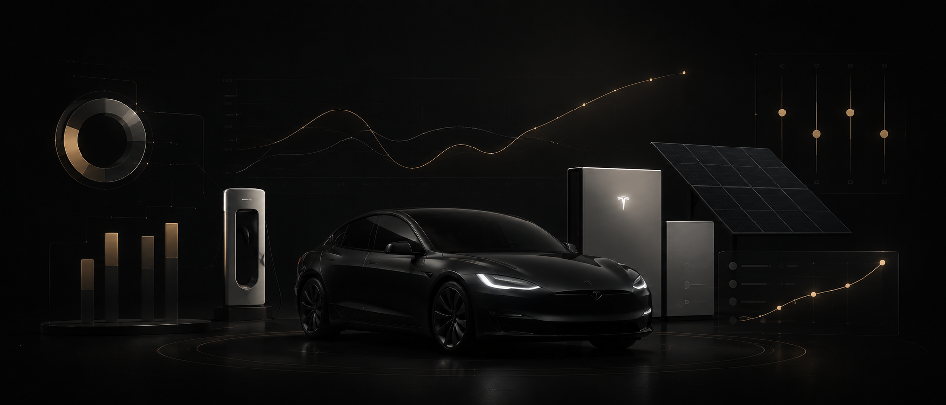 Tesla Pricing Platform — vehicle, Supercharger, Powerwall and solar alongside pricing charts