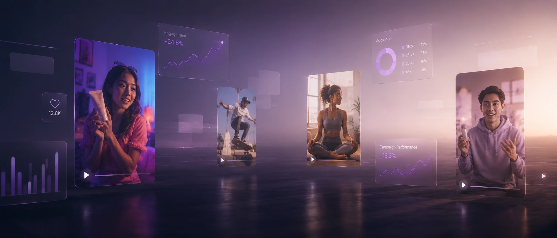 AI-Native Creator Marketing — campaign performance dashboard